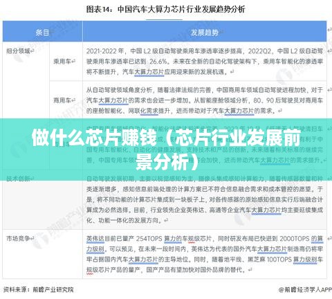 做什么芯片赚钱（芯片行业发展前景分析）
