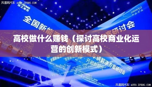 高校做什么赚钱（探讨高校商业化运营的创新模式）