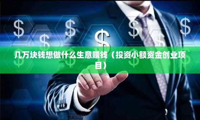 几万块钱想做什么生意赚钱（投资小额资金创业项目）