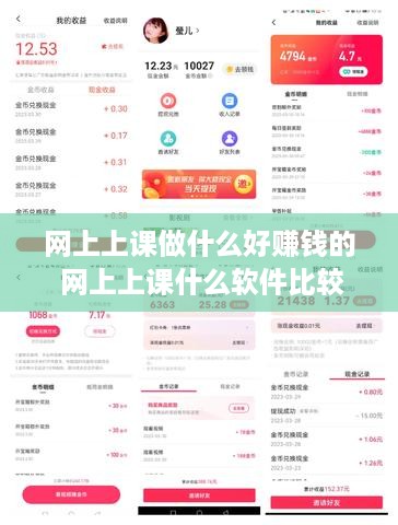 网上上课做什么好赚钱的 网上上课什么软件比较好