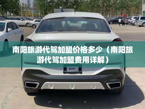 南阳旅游代驾加盟价格多少（南阳旅游代驾加盟费用详解）