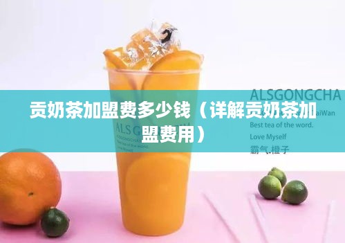 贡奶茶加盟费多少钱（详解贡奶茶加盟费用）