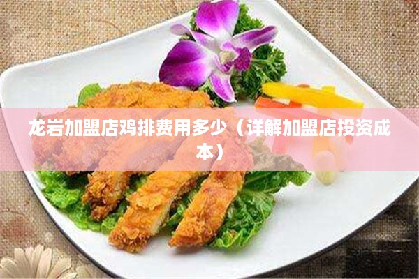 龙岩加盟店鸡排费用多少（详解加盟店投资成本）