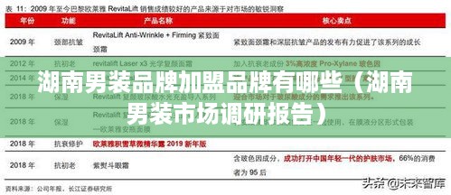 湖南男装品牌加盟品牌有哪些（湖南男装市场调研报告）