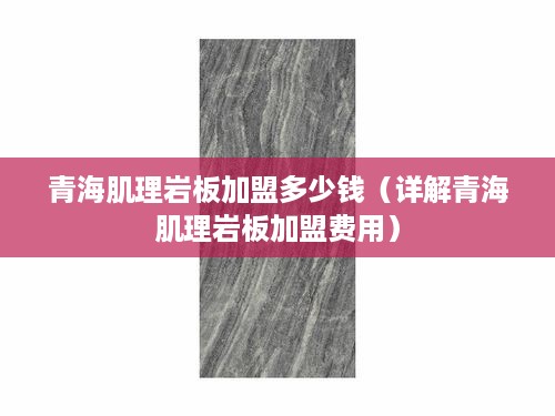 青海肌理岩板加盟多少钱（详解青海肌理岩板加盟费用）