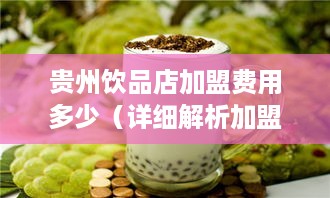 贵州饮品店加盟费用多少（详细解析加盟费用构成）