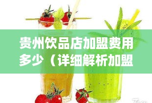 贵州饮品店加盟费用多少（详细解析加盟费用构成）