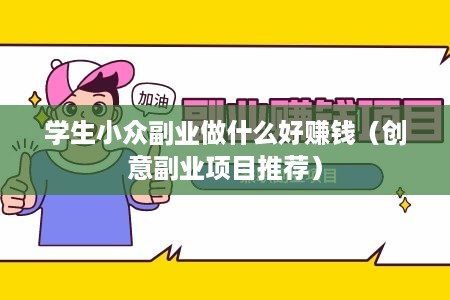 学生小众副业做什么好赚钱（创意副业项目推荐）