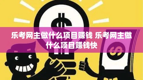 乐考网主做什么项目赚钱 乐考网主做什么项目赚钱快