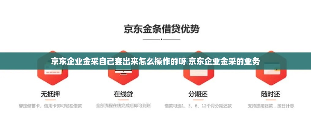 京东企业金采自己套出来怎么操作的呀 京东企业金采的业务
