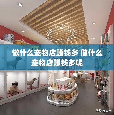 做什么宠物店赚钱多 做什么宠物店赚钱多呢