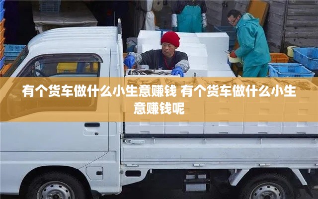 有个货车做什么小生意赚钱 有个货车做什么小生意赚钱呢