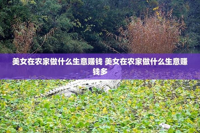 美女在农家做什么生意赚钱 美女在农家做什么生意赚钱多
