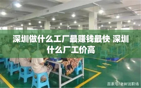 深圳做什么工厂最赚钱最快 深圳什么厂工价高