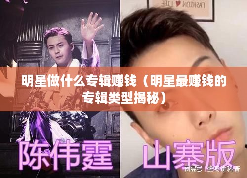 明星做什么专辑赚钱（明星最赚钱的专辑类型揭秘）