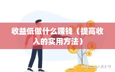 收益低做什么赚钱（提高收入的实用方法）