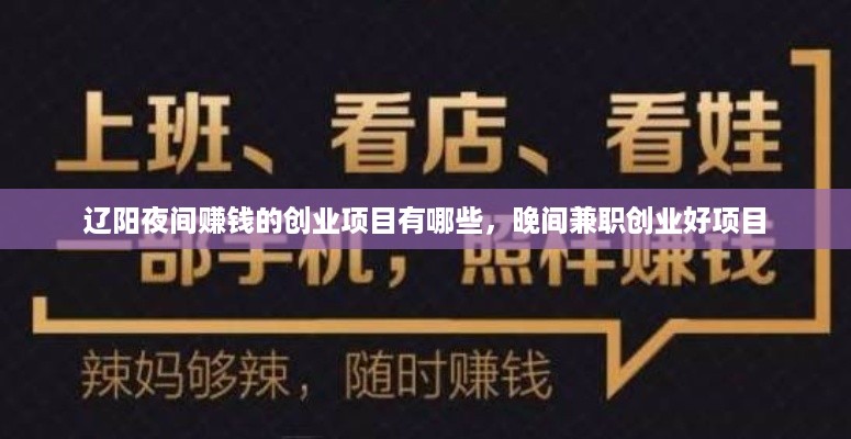 辽阳夜间赚钱的创业项目有哪些，晚间兼职创业好项目