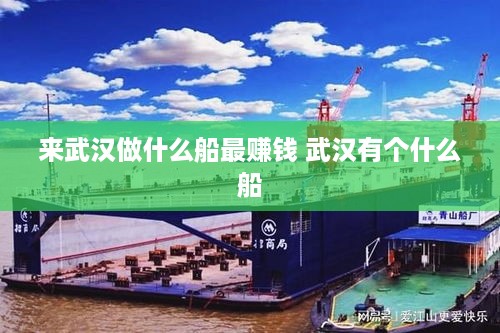 来武汉做什么船最赚钱 武汉有个什么船