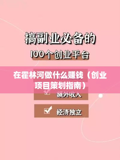 在霍林河做什么赚钱（创业项目策划指南）