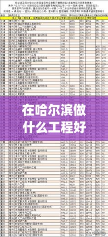 在哈尔滨做什么工程好赚钱 哈尔滨干什么工作挣得多