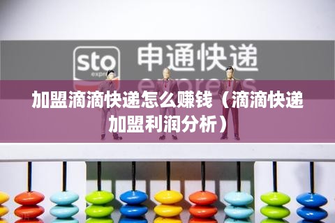 加盟滴滴快递怎么赚钱（滴滴快递加盟利润分析）