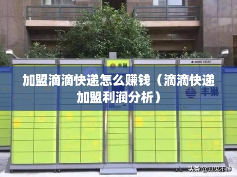 加盟滴滴快递怎么赚钱（滴滴快递加盟利润分析）
