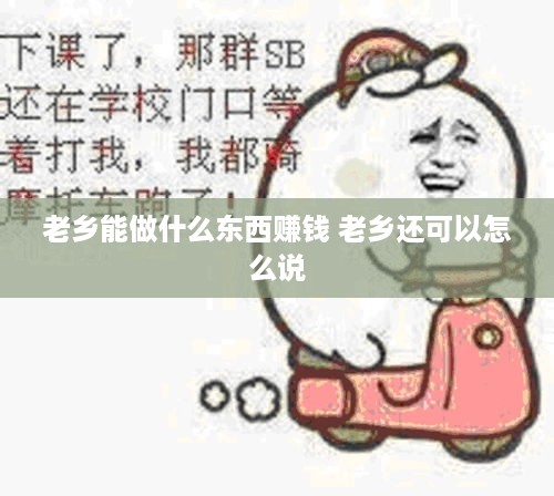 老乡能做什么东西赚钱 老乡还可以怎么说