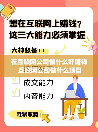 在互联网公司做什么好赚钱 互联网公司做什么项目