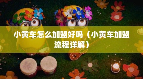 小黄车怎么加盟好吗（小黄车加盟流程详解）