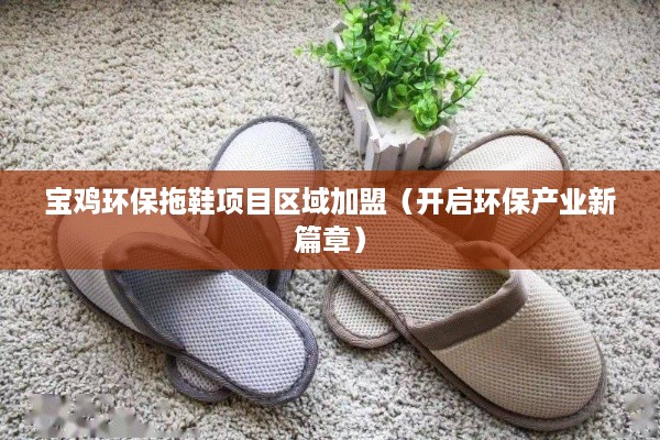 宝鸡环保拖鞋项目区域加盟（开启环保产业新篇章）
