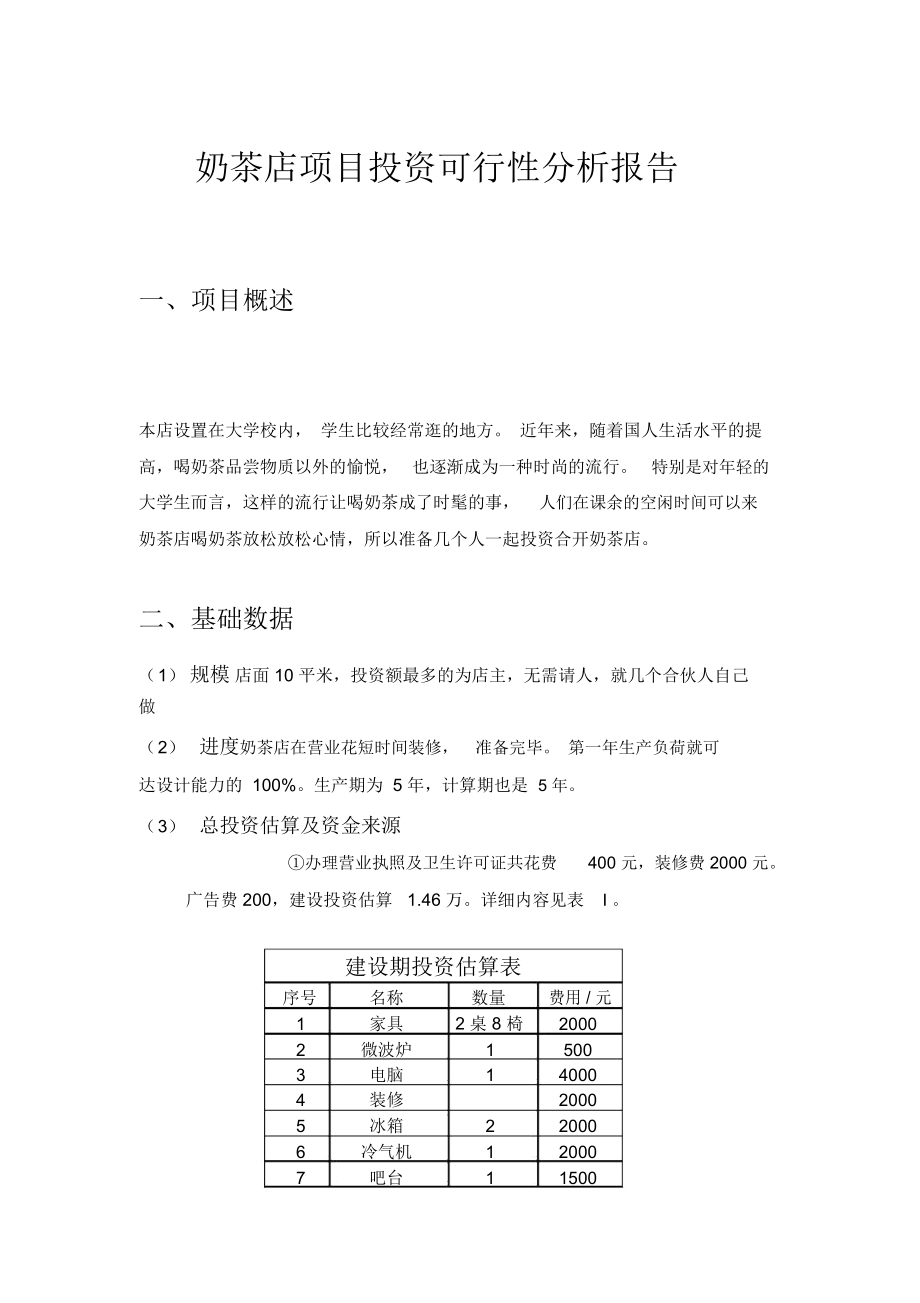饮品连锁加盟店项目市场分析