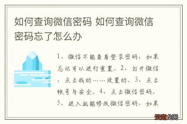 如何查别人的微信密码