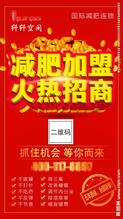 减肥项目加盟海报模板设计指南