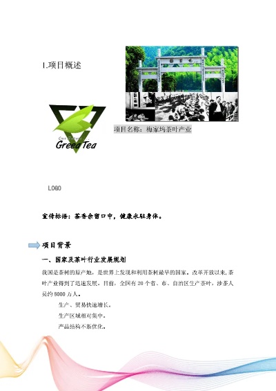 茶叶加盟项目方案范文模板