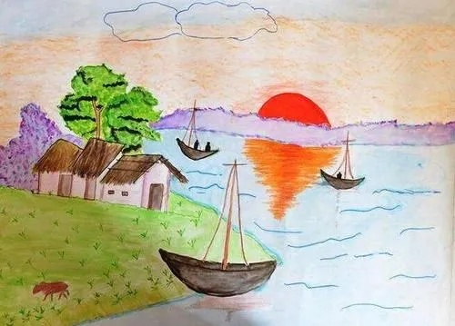 一年级学生如何绘制乡村风景画—轻松入门指南
