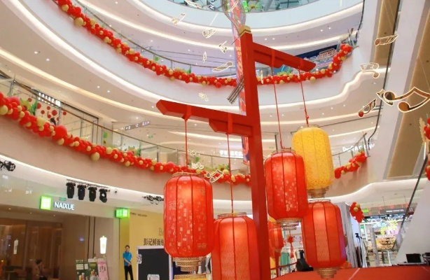 长沙家居灯笼品牌商场的璀璨夜