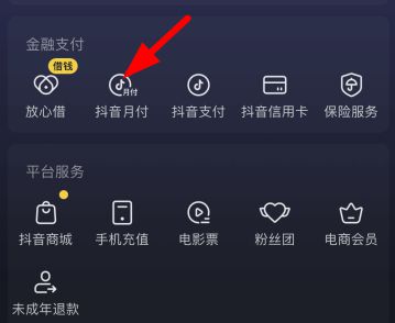 抖音月付怎么分期套出来啊