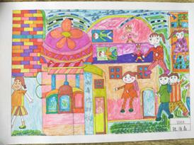 四年级学生如何用画笔描绘城市与乡村的美丽画卷