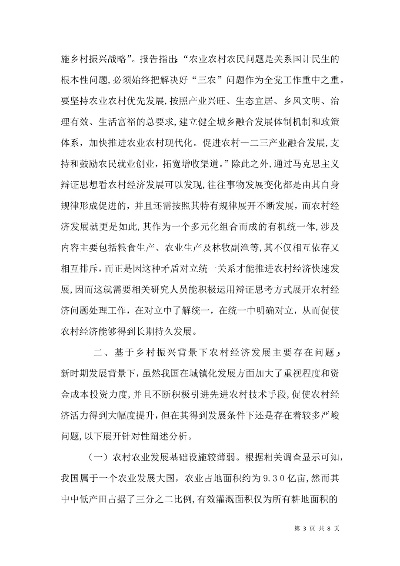 经济生活如何推进乡村振兴—探索与实践