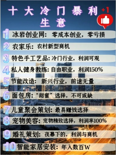 冷门项目加盟店热门品牌推荐