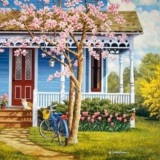 三年级学生如何用画笔描绘美丽乡村—绘画教程与案例分享