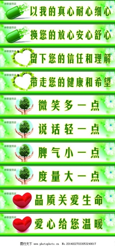 医药品牌标语口号大全集
