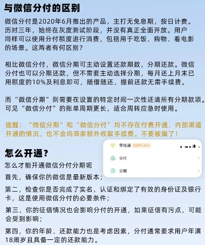 微信分付提现能分期吗？