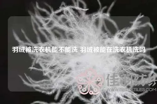 鸭绒被清洗攻略，滚筒洗衣机洗鸭绒被可行吗？