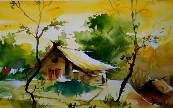 用水彩画乡村风景图，从新手到老手的进阶指南