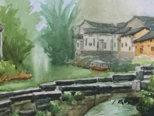 用水彩画乡村风景图，从新手到老手的进阶指南