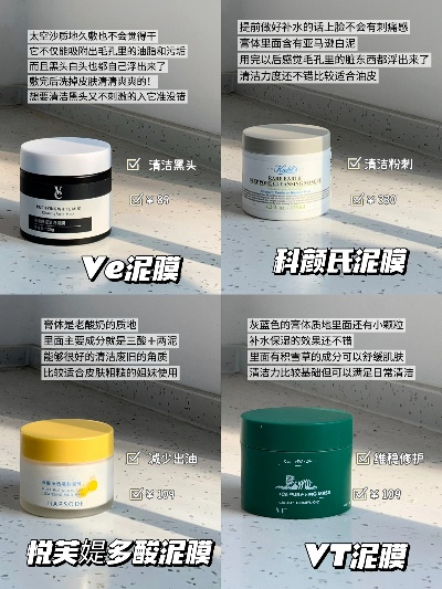 泥膜大赏，这些品牌让你越敷越干净！附超全对比表+真实案例