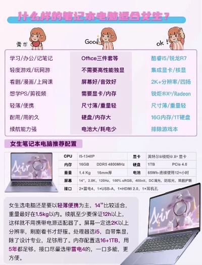 适合女生的电脑品牌推荐