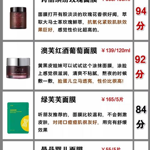2023年健康面膜品牌红黑榜大公开！这10款面膜让你越用越健康