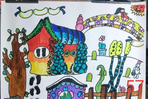 乡村小院绘画指南，四年级学生零基础也能画得超有范儿！